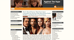 Desktop Screenshot of againstthehype.com